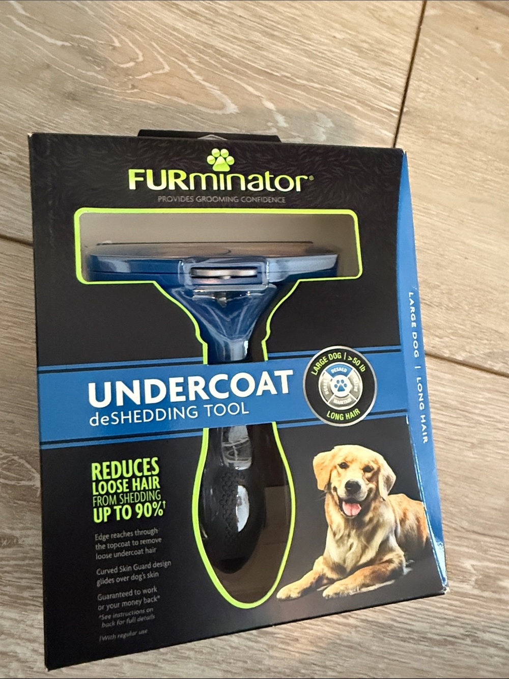 New FURminator Undercoat deShedding Tool. Large dog. Gift.